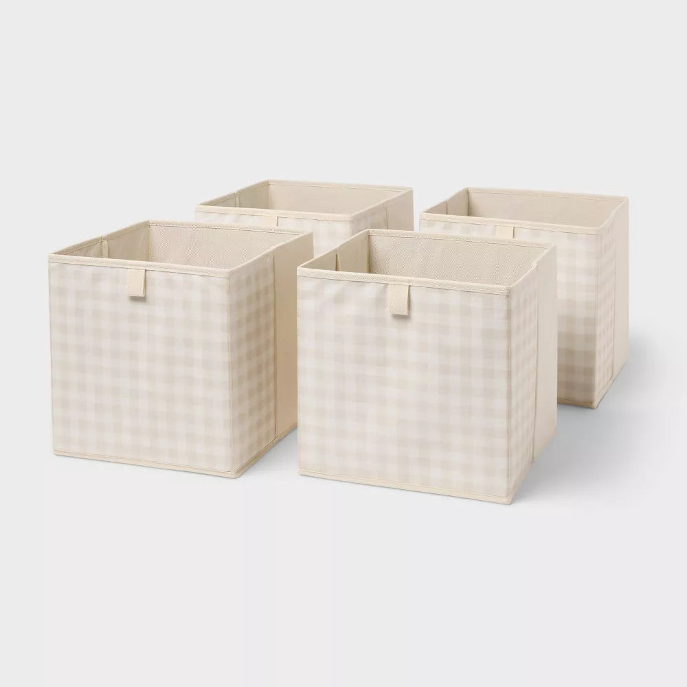 4 Pack Fabric Cube Storage Bin