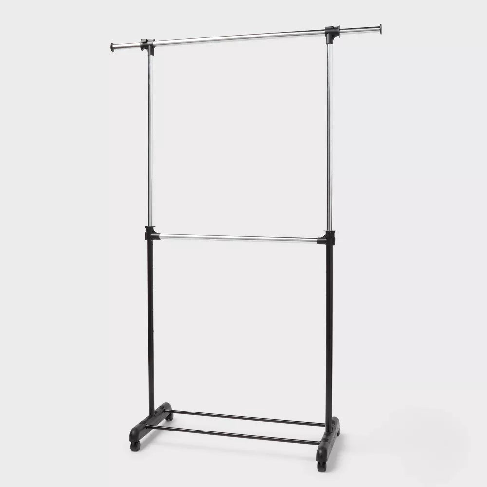 Adjustable Double Rod Clothes Stand